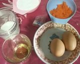 Foto langkah ke 1 dari resep Bolu Wortel Kukus Tepung Beras(Tanpa BP&SP).