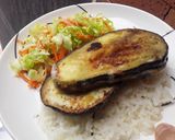 Foto del paso 7 de la receta: Berenjenas🍆rellenas de queso🧀con salsa estilo coreano🍚