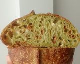 Foto langkah ke 27 dari resep Pandan Chili Flakes Cheese Sourdough Bread (Open Bake Method).