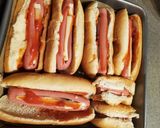 Tepsiben sült Hotdog 🌭 recept fázis 3 fotója
