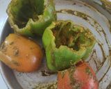 A picture of step 3 of Tandoori stuffed capsicum & Tomato.