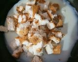 A picture of step 2 of Steamed Bread Pudding.