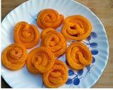 A picture of step 5 of Paneer Jalebi.
