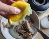 A picture of step 1 of Air fryer prawns.
