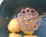 A picture of step 1 of Corn with smashed potatoes.