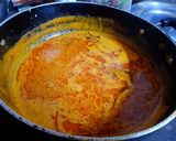 A picture of step 8 of Kathiyawadi sev tamatar ki sabji.