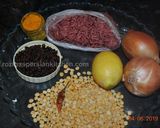 A picture of step 1 of Azerbaijani Minced Meat Qeema  قیمه خشک اردبیلی.
