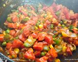 A picture of step 4 of Vegetable macroni.