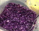 Foto del passaggio 1 della ricetta Cavolo viola risotto con stracchino e pancetta croccante