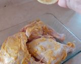 Foto del paso 1 de la receta: Pollo asado con mostaza, limón y papitas fritas