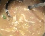 A picture of step 5 of Wonton corn soup.