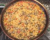 Foto del paso 7 de la receta: Arroz con gurumelos y pimientos en paella