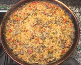 Foto del paso 7 de la receta: Arroz con gurumelos y pimientos en paella