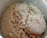 A picture of step 4 of Kodo millet custard pudding.