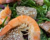 Фото кроку 2 до Святковий салат 🥗 з тунцем і креветками.
