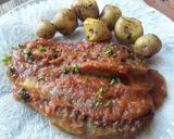 Foto del paso 10 de la receta: Berenjenas en salsa de tomate y papas con finas hierbas🤔🍲🍱