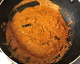 A picture of step 4 of Bagara Baingan - (Eggplant Curry - Hyderabadi Style).
