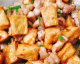 Hình bước làm 1 của món Thịt ba chỉ rang tàu hủ