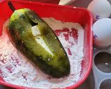 A picture of step 1 of Dried Cheese-Stuffed Chiles Rellenos.