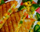 A picture of step 6 of Healthy Grilled Corn Capsicum Broccoli Sandwich.