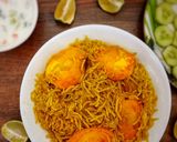 A picture of step 5 of Egg Biryani.