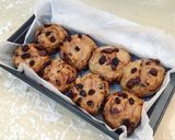 Foto langkah ke 6 dari resep Roti 'cross bun' Coklat Kismis.