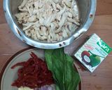 Gambar langkah 1 resipi Chicken Floss Bread Maker.