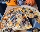 Une image de l'étape 4 de Tarte butternut et champignons fantôme 👻🎃.