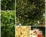 A picture of step 1 of Saag or makki ki roti.