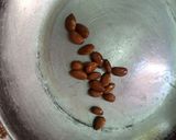 A picture of step 1 of Mixed nuts chikki pizza (chizza).