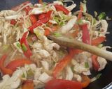 A picture of step 3 of Yui inspired noodles.