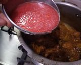 A picture of step 7 of Dhaba gosht.
