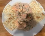 A picture of step 5 of Ceviche de camarones.