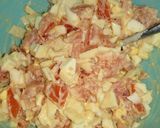 Фото кроку 4 до Салат с помидорами, яйцом и сыром.