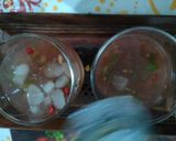 A picture of step 4 of Pomegranate mojito mocktail.
