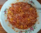 Hình bước làm 1 của món Pizza cuộn