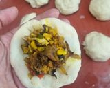 عکس مرحله 5 از دستور پیتزا توپولی (مرغ و قارچ)😍