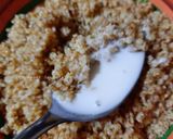 Une image de l'étape 6 de Blé concassé à la vapeur et petit lait 🥣.
