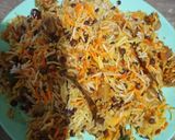 A picture of step 8 of Masoor chicken biryani.