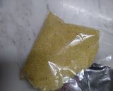 A picture of step 1 of Kesari bath.