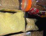 A picture of step 2 of Nutritious dryfruits laddo with edible gum.