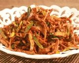 A picture of step 5 of Crispy Ivy gourd fry (or) fried Tindora.