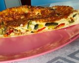 Une image de l'étape 8 de Quiche poivrons courgette.