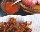 A picture of step 4 of Lacha pyaz pakora.