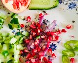 A picture of step 1 of Masala papad bowl.