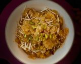 A picture of step 6 of Mung dal Halwa.