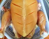A picture of step 2 of Murgh Musallam.