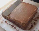A picture of step 12 of Chocolate Tres Leches.