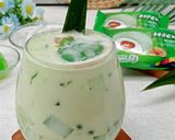 Foto langkah ke 4 dari resep Buko Pandan Es Mochi Klepon.