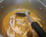 A picture of step 3 of Spicy Red Curry Chicken Feet with Pickled Bamboo Shoots.